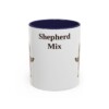 11oz Shepherd Mix Mug, Navy, front view