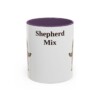 11oz Shepherd Mix Mug, Purple, front view