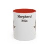 11oz Shepherd Mix Mug, Red, front view