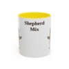 11oz Shepherd Mix Mug, Yellow, front view