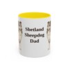 11oz-shetland-sheepdog-mug-dad-yellow 11oz Shetland Sheepdog Dog Dad Mug, Yellow, front view
