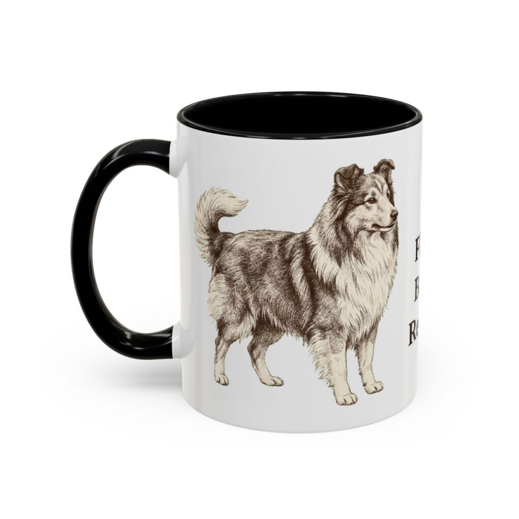 11oz-shetland-sheepdog-mug-humor-black-left 11oz Funny Shetland Sheepdog Mug, Black, left side view