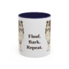 11oz-shetland-sheepdog-mug-humor-navy 11oz Funny Shetland Sheepdog Mug, Navy, front view