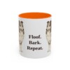 11oz-shetland-sheepdog-mug-humor-orange 11oz Funny Shetland Sheepdog Mug, Orange, front view