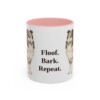 11oz-shetland-sheepdog-mug-humor-pink 11oz Funny Shetland Sheepdog Mug, Pink, front view