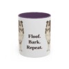 11oz-shetland-sheepdog-mug-humor-purple 11oz Funny Shetland Sheepdog Mug, Purple, front view