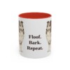 11oz-shetland-sheepdog-mug-humor-red 11oz Funny Shetland Sheepdog Mug, Red, front view