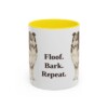 11oz-shetland-sheepdog-mug-humor-yellow 11oz Funny Shetland Sheepdog Mug, Yellow, front view