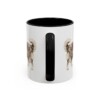 11oz Shetland Sheepdog Latin Mug, Black, back view