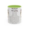 11oz-shetland-sheepdog-mug-writeup-light-green 11oz Shetland Sheepdog Mug, Light Green, front view