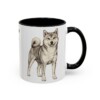 11oz Shiba Inu Mug, Black, right side view