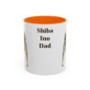 11oz Shiba Inu Dog Dad Mug, Orange, front view