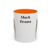 11oz Funny Shiba Inu Mug, Orange, front view