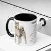 11oz Shiba Inu Mug, Black, lifestyle photo