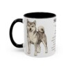 11oz Shiba Inu Mug, Black, left side view