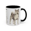 11oz Shiba Inu Mug, Black, right side view