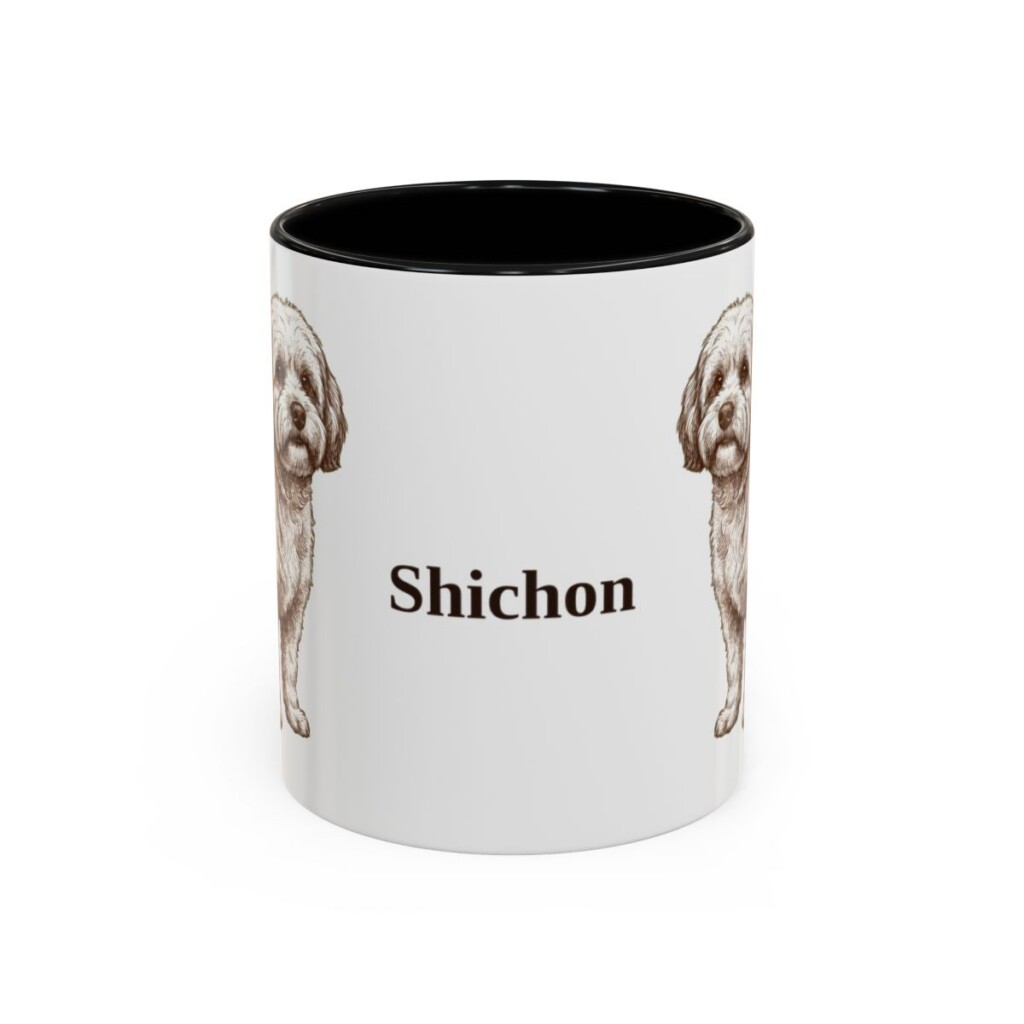 11oz Shichon Mug, Black, front view