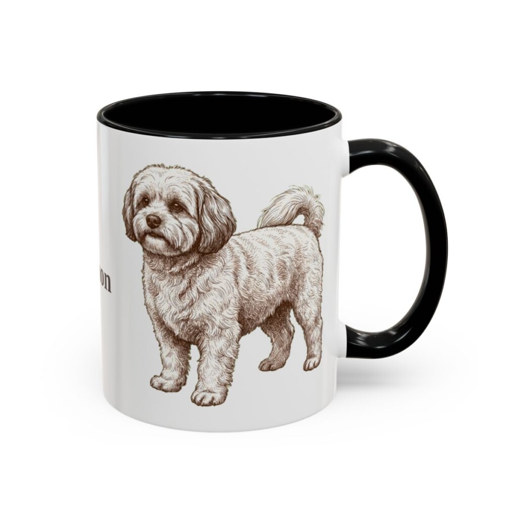 11oz Shichon Mug, Black, right side view