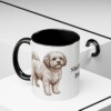 11oz Shichon Dog Dad Mug, Black, lifestyle photo