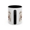 11oz Funny Shichon Mug, Black, back view