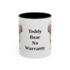 11oz Funny Shichon Mug, Black, front view