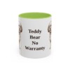 11oz Funny Shichon Mug, Light Green, front view