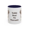 11oz Funny Shichon Mug, Navy, front view