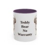 11oz Funny Shichon Mug, Purple, front view
