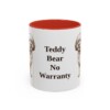 11oz Funny Shichon Mug, Red, front view