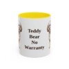 11oz Funny Shichon Mug, Yellow, front view