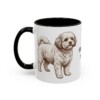 11oz Shichon Dog Mom Mug, Black, left side view