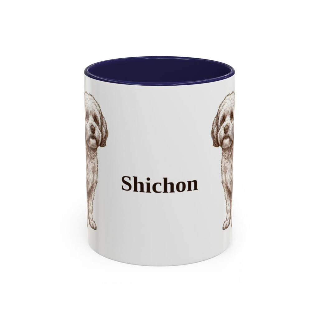 11oz Shichon Mug, Navy, front view
