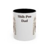 11oz Shih-Poo Dog Dad Mug, Black, front view
