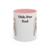 11oz Shih-Poo Dog Dad Mug, Pink, front view