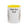 11oz Shih-Poo Dog Dad Mug, Yellow, front view