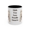 11oz Funny Shih-Poo Mug, Black, front view