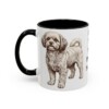 11oz Funny Shih-Poo Mug, Black, left side view