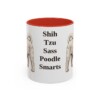 11oz Funny Shih-Poo Mug, Red, front view