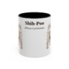 11oz Shih-Poo Latin Mug, Black, front view