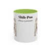 11oz Shih-Poo Latin Mug, Light Green, front view