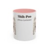 11oz Shih-Poo Latin Mug, Pink, front view