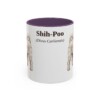 11oz Shih-Poo Latin Mug, Purple, front view