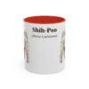 11oz Shih-Poo Latin Mug, Red, front view