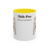 11oz Shih-Poo Latin Mug, Yellow, front view