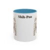 11oz Shih-Poo Mug, Light Blue, front view