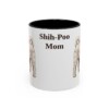 11oz Shih-Poo Dog Mom Mug, Black, front view