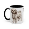 11oz Shih-Poo Dog Mom Mug, Black, left side view