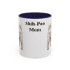 11oz Shih-Poo Dog Mom Mug, Navy, front view