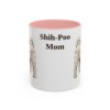 11oz Shih-Poo Dog Mom Mug, Pink, front view