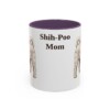 11oz Shih-Poo Dog Mom Mug, Purple, front view